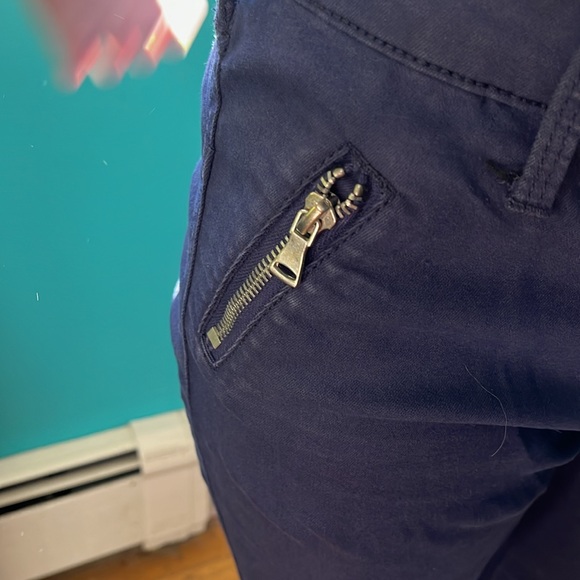 Stradivarius Navy Jean Style Pant Size 8 - Picture 3 of 5